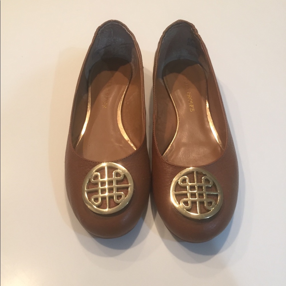 Audrey Brooke brown flats size 8